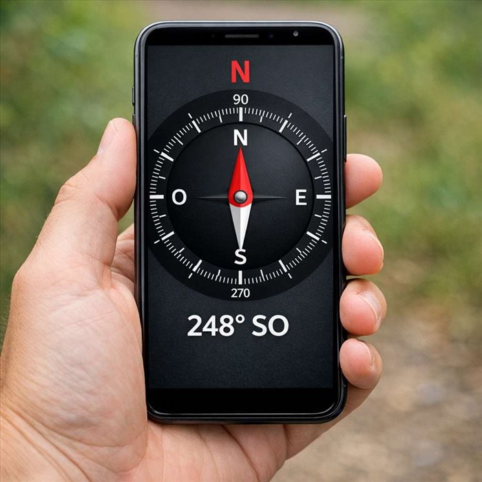 Utiliser une Boussole sur Smartphone